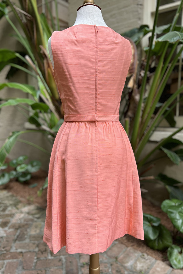 Vintage 1960s Peach Dress