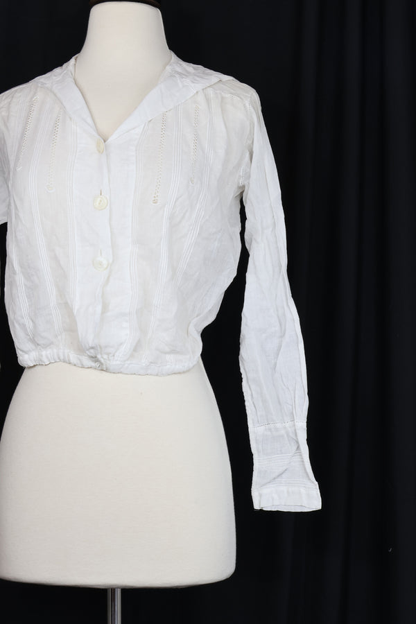 Antique 1918/20 Sailor Collar Blouse -  Size XS