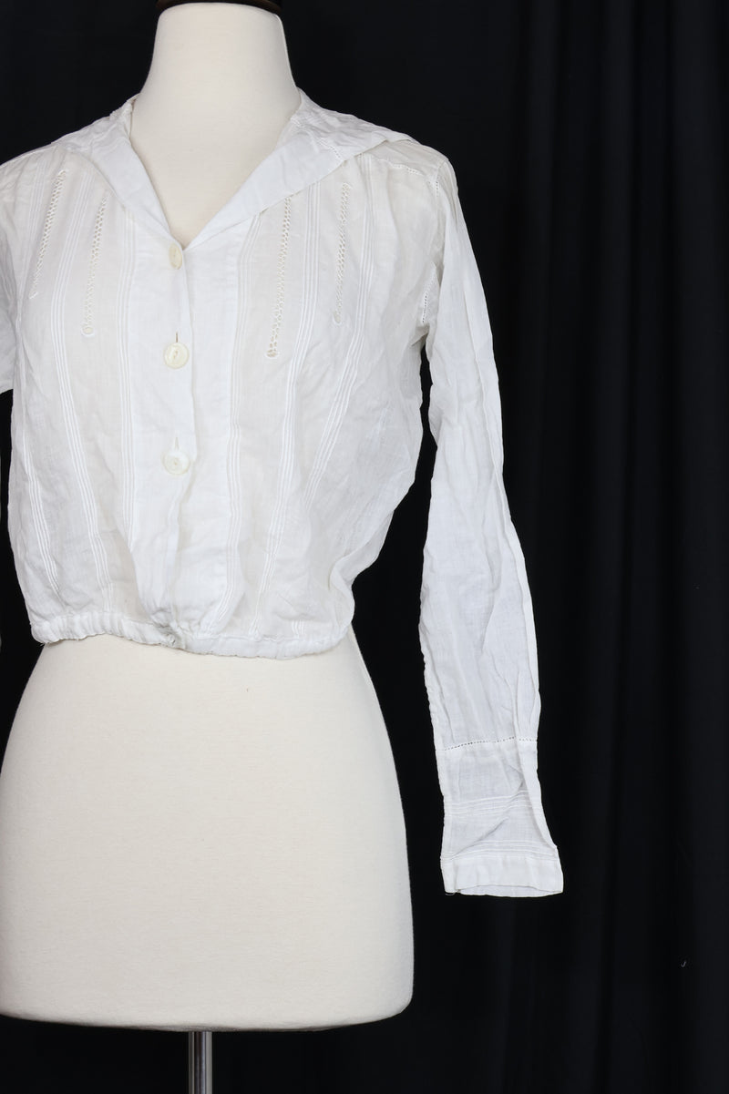 Antique 1918/20 Sailor Collar Blouse -  Size XS