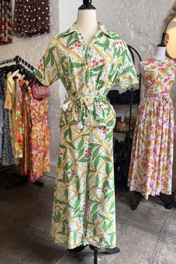 RARE! 1940s/1950s Carol Brent PJ Set - Sz L/XL