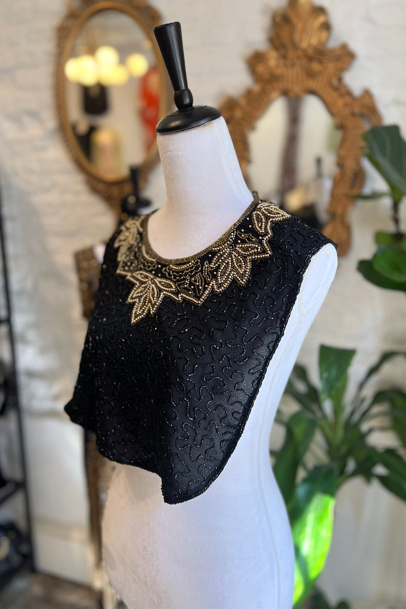 Mary MCFadden Beaded Dickey and Bag