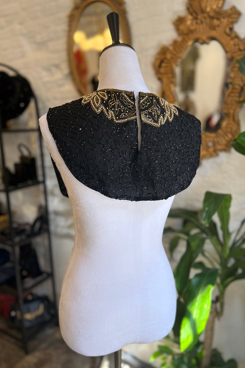 Mary MCFadden Beaded Dickey and Bag