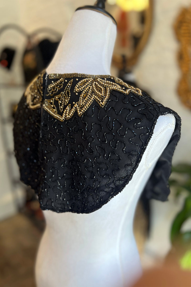 Mary MCFadden Beaded Dickey and Bag