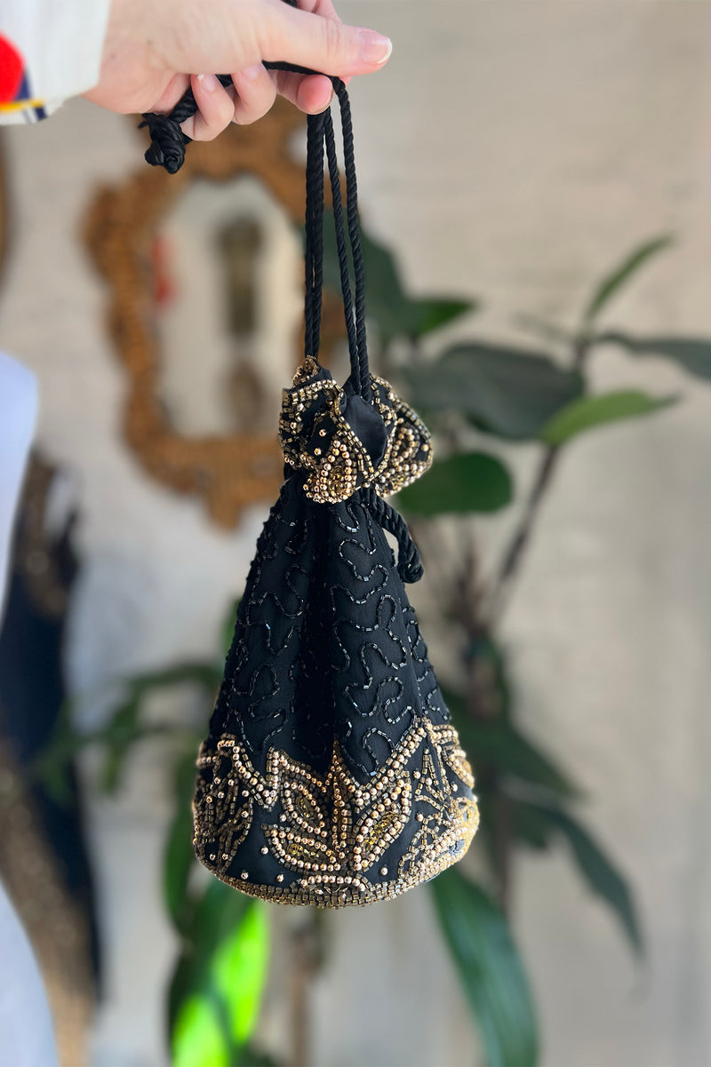 Mary MCFadden Beaded Dickey and Bag