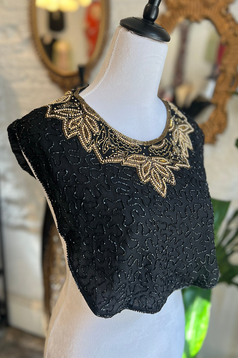 Mary MCFadden Beaded Dickey and Bag