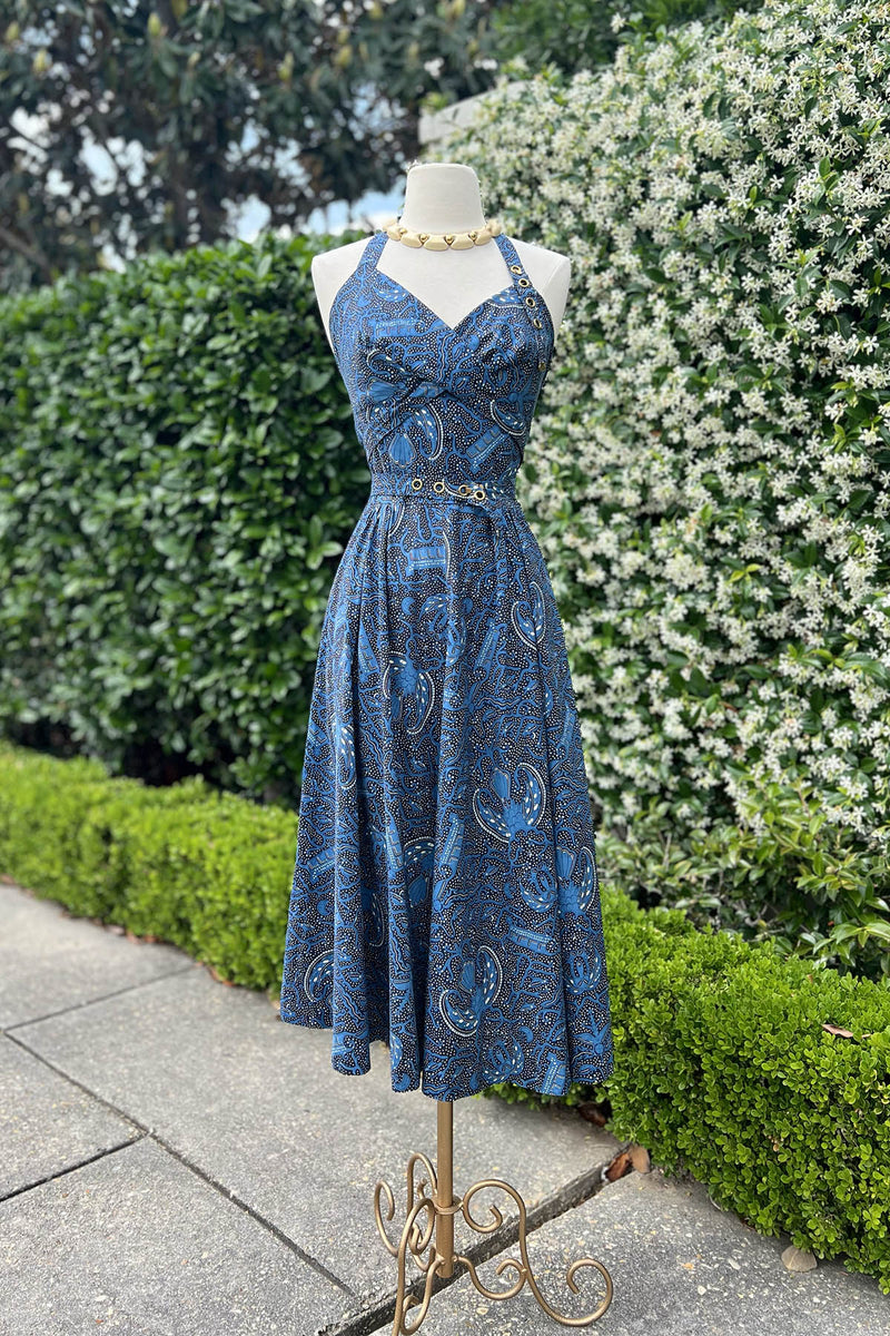 Vintage Marilyn Batik Style Dress