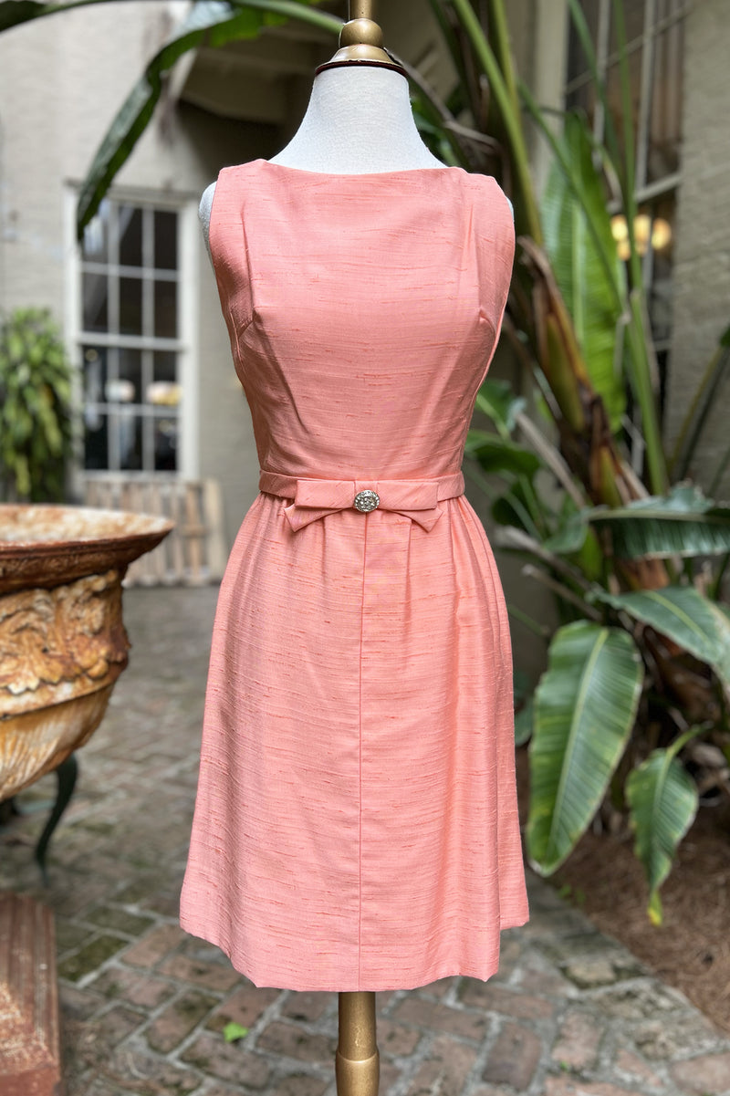 Vintage 1960s Peach Dress