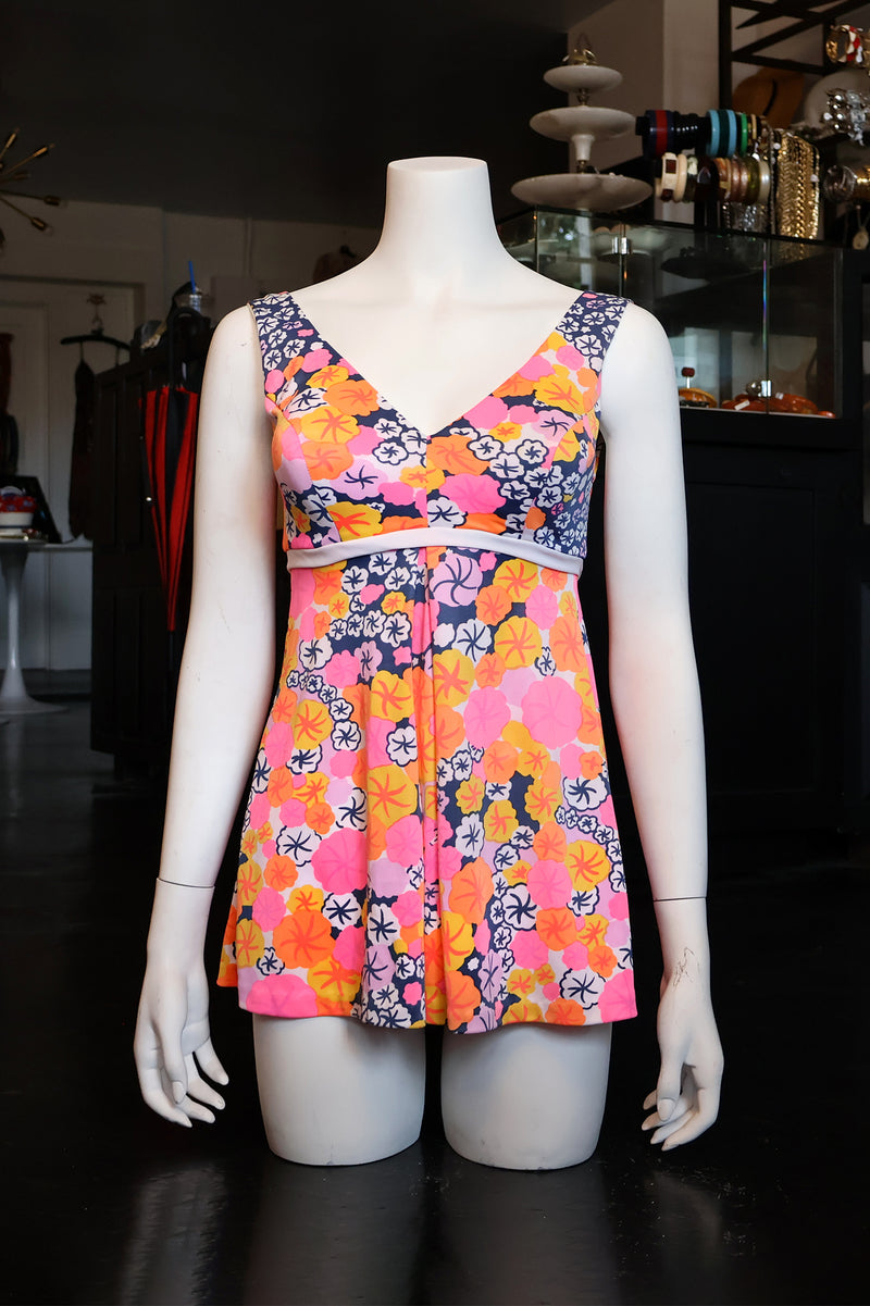 Vintage 1960s Two-Piece Swim Dress