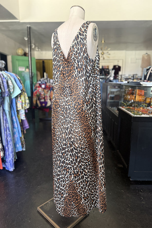 Vintage 1970s Vanity Fair Leopard Gown - Sz S