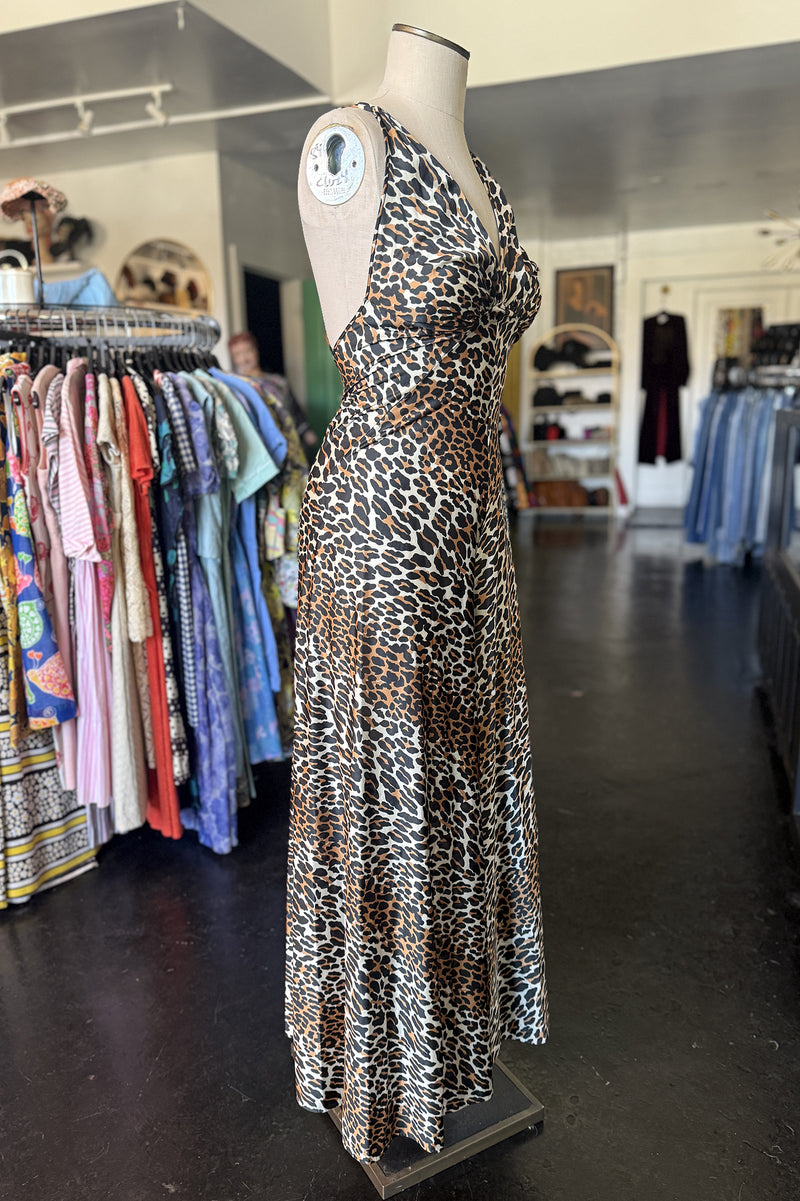 Vintage 1970s Vanity Fair Leopard Jumpsuit - Sz S